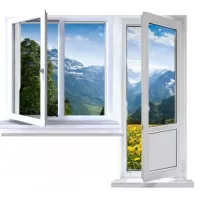 Балконный блок ULTRA 62/32 (створка широкая поворотно-откидная) Балконный блок ULTRA 62/32 (створка широкая поворотно-откидная)