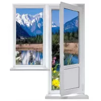 Балконный блок ULTRA 62/32 (створка узкая глухая)