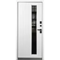 Входная дверь Мельбурн 7024 Термо (Белый матовый)