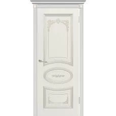 Полотно Арма (эмаль Белая + патина «Белое золото» 1900*600) глухая