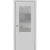 Межкомнатная дверь Бланк 2 (эмаль Грей лайт) со стеклом