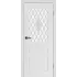 Межкомнатная дверь Честер (Эмаль белая) со стеклом