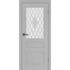 Полотно Честер (эмаль Грей лайт 2000*700) со стеклом