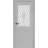 Межкомнатная дверь Честер (эмаль Грей лайт) со стеклом