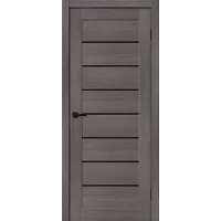Межкомнатная дверь Браво-22 (Grey Melinga Black Shine)