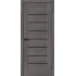 Межкомнатная дверь Браво-22 (Grey Melinga Black Shine)