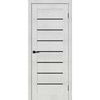 Межкомнатная дверь Браво-22 (Bianco Melinga Black Shine)