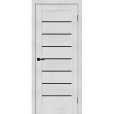 Межкомнатная дверь Браво-22 (Bianco Melinga Black Shine)