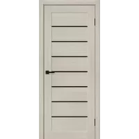 Межкомнатная дверь Браво-22 (Cream Melinga Black Shine)