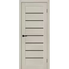 Межкомнатная дверь Браво-22 (Cream Melinga Black Shine)