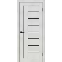 Межкомнатная дверь Браво-29 (Bianco Melinga Black Shine)