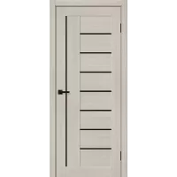 Межкомнатная дверь Браво-29 (Cream Melinga Black Shine)