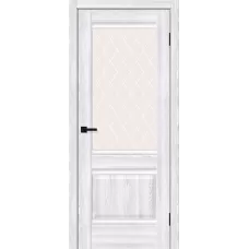 Межкомнатная дверь Прима-3 (Riviera Ice White Сrystal)