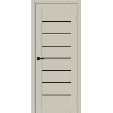 Межкомнатная дверь Браво-22 (Cream Silk Black Shine)