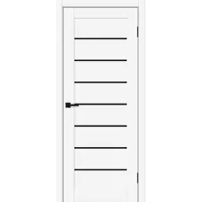 Межкомнатная дверь Браво-22 (White Silk Black Shine)