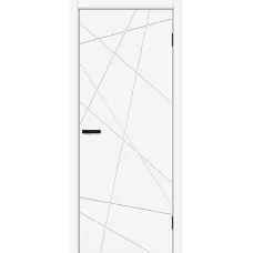 Межкомнатная дверь Граффити-5.Д.П (White Silk)