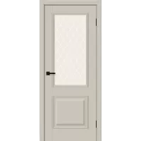 Межкомнатная дверь Классик-13 (Cream Silk White Сrystal)