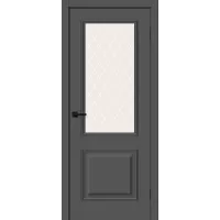 Межкомнатная дверь Классик-13 (Stormy Silk White Сrystal)