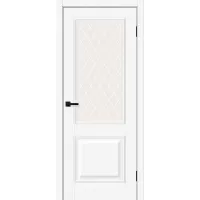 Межкомнатная дверь Классик-13 (White Silk White Сrystal)