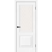 Межкомнатная дверь Классик-13 (White Silkwood White Сrystal)