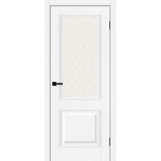 Межкомнатная дверь Классик-13 (White Silkwood White Сrystal)