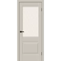 Межкомнатная дверь Прима-3 (Cream Silk White Сrystal)