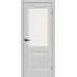 Межкомнатная дверь Прима-3 (Grey Silk White Сrystal)