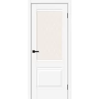 Межкомнатная дверь Прима-3 (White Silk White Сrystal)