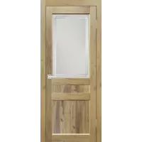 Полотно Евро 29 (Дуб крафт натуральный 2000*700) со стеклом