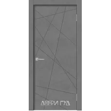 Межкомнатная дверь Geometry-1 ПГ (Бетон графит)