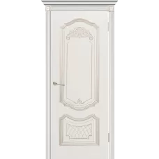 Полотно Гранада (эмаль Белая + патина «Белое золото» 1900*600) глухая