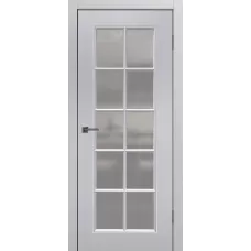 Полотно Юлия (эмаль Грей лайт 2000*700) со стеклом