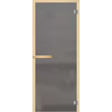 Дверь для бани Лайт (стекло Белое) + ручка Дерево-магнит 1890*690