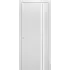 Межкомнатная дверь Микс (Эмалит аляска со стеклом Лакобель белый)