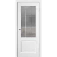 Межкомнатная дверь Нарвик (эмаль Арктика) со стеклом