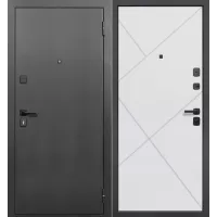 Входная дверь ПРОсемь (Антик серебро/Сатин белый 960*2050 левая) Входная дверь ПРОсемь (Антик серебро/Сатин белый 960*2050 левая)