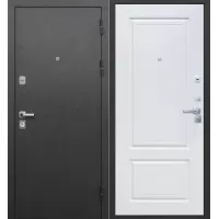 Входная дверь Толстяк (Букле черный/белый ясень 860*2050 левая)