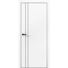 Межкомнатная дверь FOX-4 Al (Белый матовый ПП)