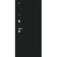 Входная дверь Флэш (Букле черное/Off-white)