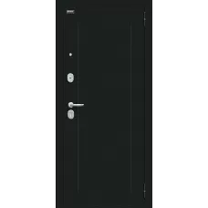 Входная дверь Флэш (Букле черное/Off-white)