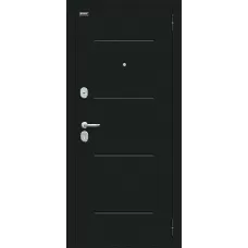 Входная дверь Мило (Букле черное/Bianco Veralinga)