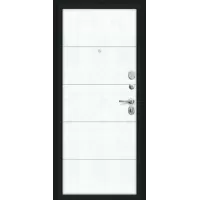 Входная дверь Граффити-1 (Букле черное/Snow Art)