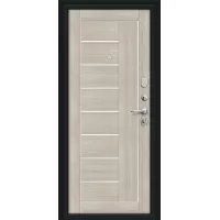 Входная дверь Проф (Букле черное/Cappuccino Veralinga)