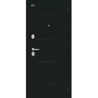 Входная дверь Сити Kale (Букле черное/Riviera Ice)