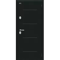 Входная дверь Thermo Лайн Букле черное/Wenge Veralinga