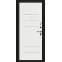 Входная дверь Сити Kale (Букле черное/Off-white)