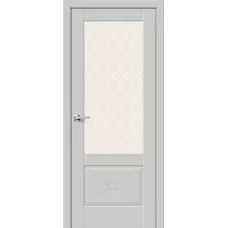 Прима-13.Ф2.0.0 Grey Matt White Сrystal