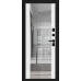 Входная дверь Лайнер-3 (Total Black/Off-white)