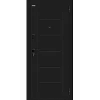 Входная дверь Борн/SBlack (Букле черное/Riviera Ice)
