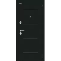 Входная дверь Лайн (Букле черное/Slate Art)